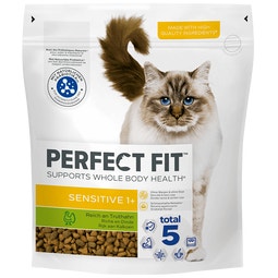 Perfect Fit Sensitive 1+ Brokjes - Kalkoen - Kattenvoer image