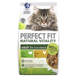 Perfect Fit Maaltijdzakjes - Kip & kalkoen - Natural Vitality kattenvoer image